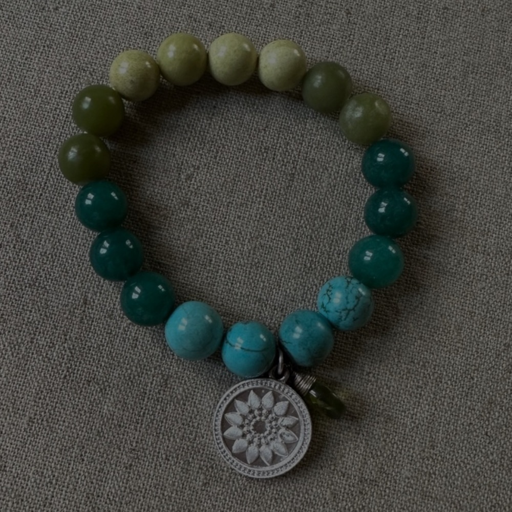 🔥Stella & Dot - Turquoise Foundation Stretch Bracelet - OS - Picture 4 of 4